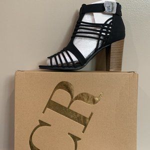 Charlotte Russe Black Nubuck heeled shoe